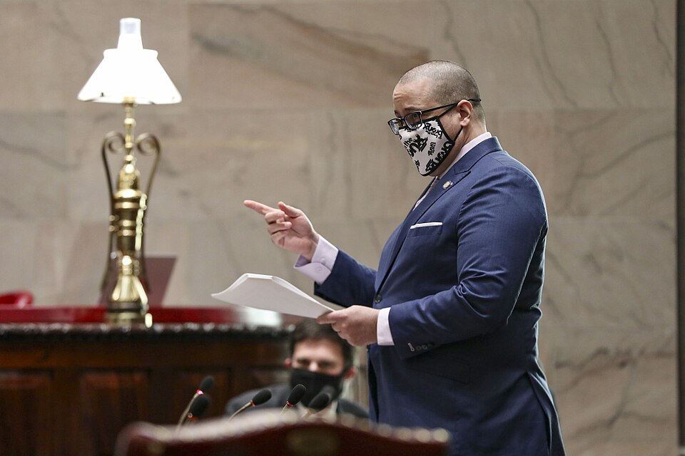 during session. The NYS Senate took up multiple budget bills today. 
Senate Chamber, NYS Capitol, Albany, NY 

Photo Courtesy of NYS Media Services