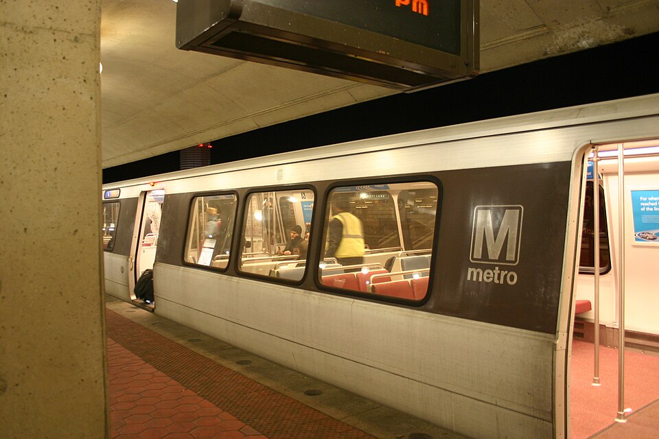 Waiting for the Yellow Line to DC at Ronald Reagan Washington National Airport WMATA platform, returning from Fort Lauderdale &amp; Winter Party 2007 . Alexandria, VA . Thursday night, 08 March 2007 . Elvert Xavier Barnes Photography