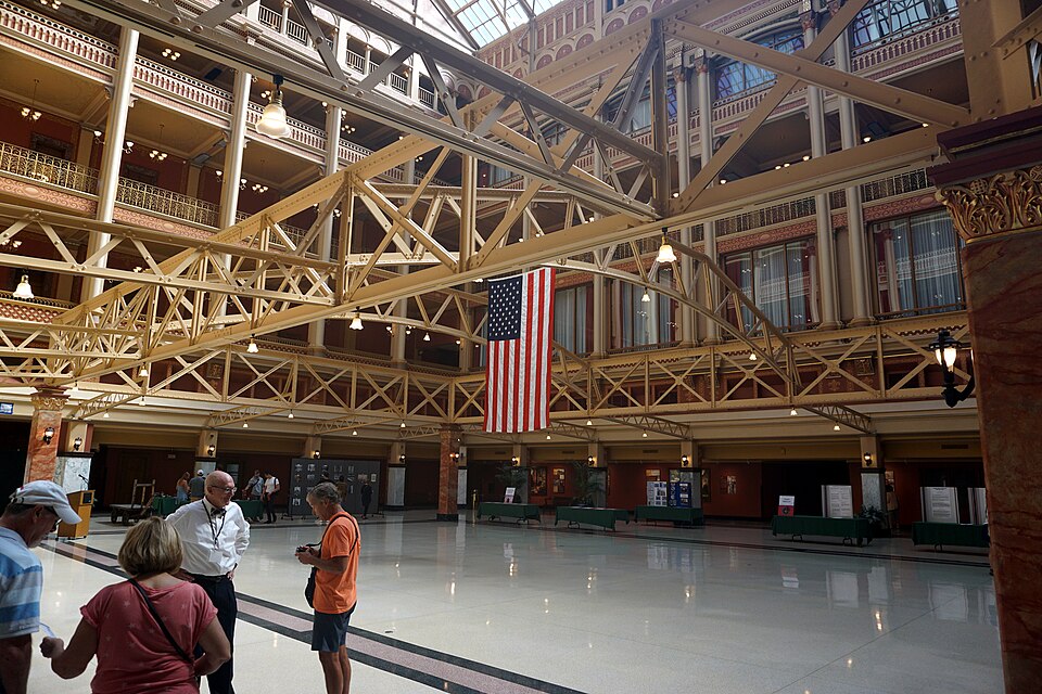 The interior of the Federal Building during Doors Open Milwaukee 2023 in Milwaukee, Wisconsin (United States).