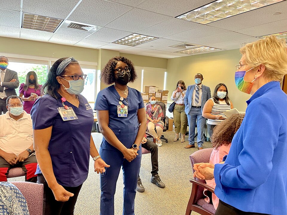 "Black and Brown communities have been the hardest hit by COVID-19. Mayor Sullivan, state leaders, and I visited the Brockton Neighborhood Health Center and their vaccination clinic to talk about efforts to address the impact of COVID-19 on communities of color in the South Shore."