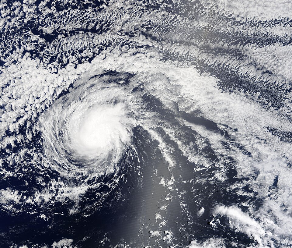 Once a fierce Category 4 hurricane carrying winds of 140 mph (225 km/h), Darby had weakened to tropical storm status as it approached the Big Island of Hawaii in mid-July 2022. The Moderate Resolution Imaging Spectroradiometer (MODIS) on board NASA’s Terra satellite acquired a true-color image of Tr