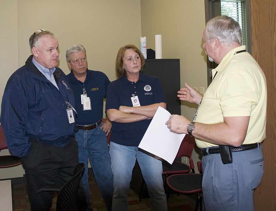 Little Rock, AR, November 9, 2009 -- FEMA representatives (l-r)Kevin Hannes, Richard Connolly and Me