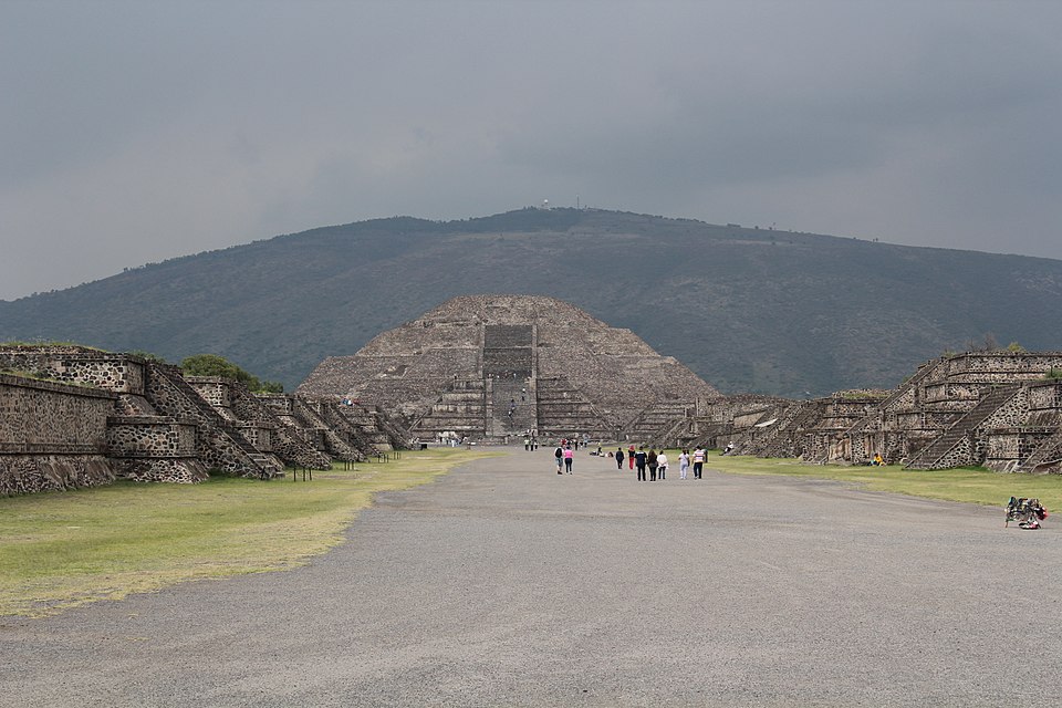 Teotihuacan, Pyramid of the Moon, Cerro Gordo, and the Avenue of the Dead
Teotihuacan was an ancient Mesoamerican city located in a sub valley of the Valley of Mexico, located in the State of Mexico near modern-day Mexico City, known today as the site of many of the most architecturally significant 