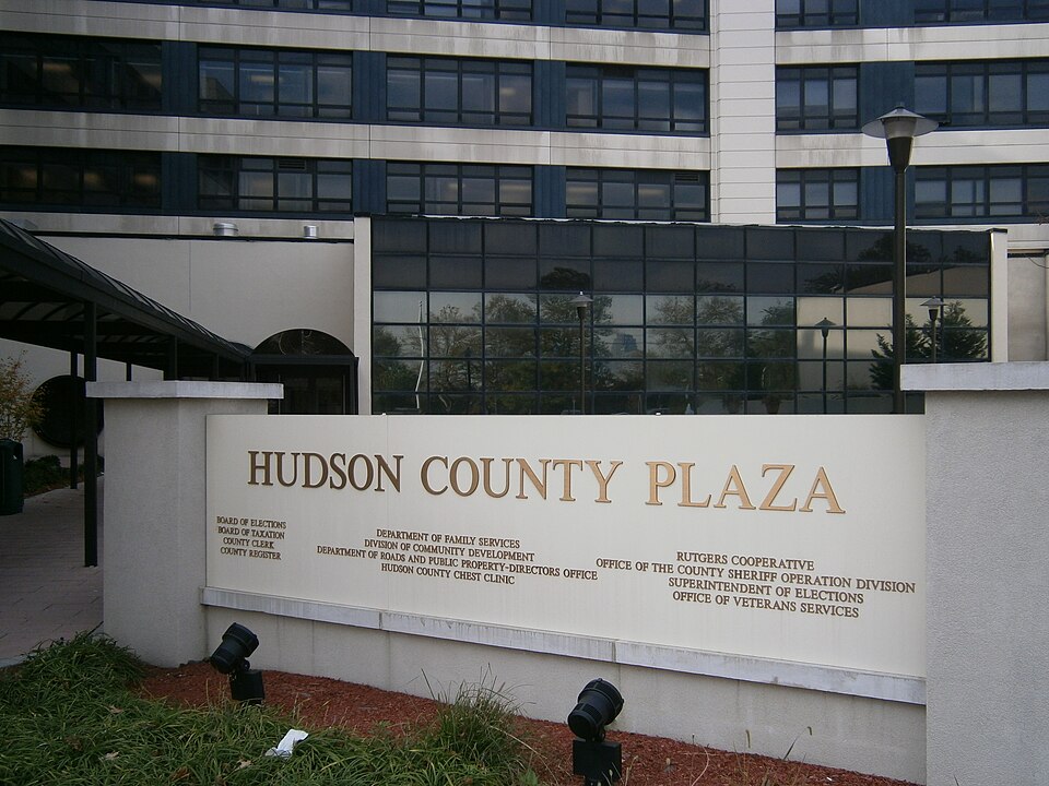 Hudson County Plaza main entrance