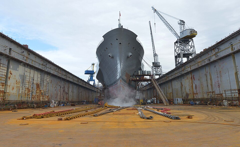170227-N-GL340-036 RIJEKA, Croatia (Feb. 27, 2017) USS Mount Whitney (LCC 20) undergoes routine maintenance at Viktor Lenac Shipyard in Rijeka, Croatia, Feb 27, 2017. Mount Whitney, the U.S. 6th Fleet command and control ship, forward deployed to Gaeta, Italy, operates with a combined crew of U.S. N