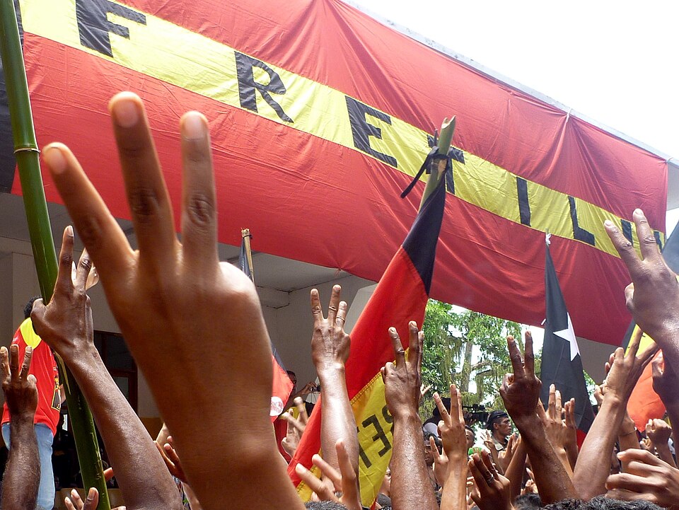 A political rally in support of Lu Olo (Baucau, Timor Leste, March 2012). Lu Olo, the nom de guerre of Francisco Guterres, president of the Fretilin party, is one of the candidates in the third presidential elections in Timor Leste. President of the Fretilin party, Lu Olo lived in the mountains of T
