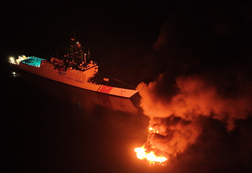 The crew of Coast Guard Cutter Stone (WMSL 758) conducts a major counter-drug operation in the Eastern Pacific Ocean, interdicting four drug-trafficking vessels, Feb. 28, 2025. With support from the Coast Guard Helicopter Interdiction Tactical Squadron and Tactical Law Enforcement Team Pacific, the 