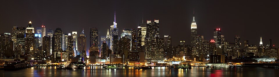 Midtown Manhattan as seen from Weehawken, NJ