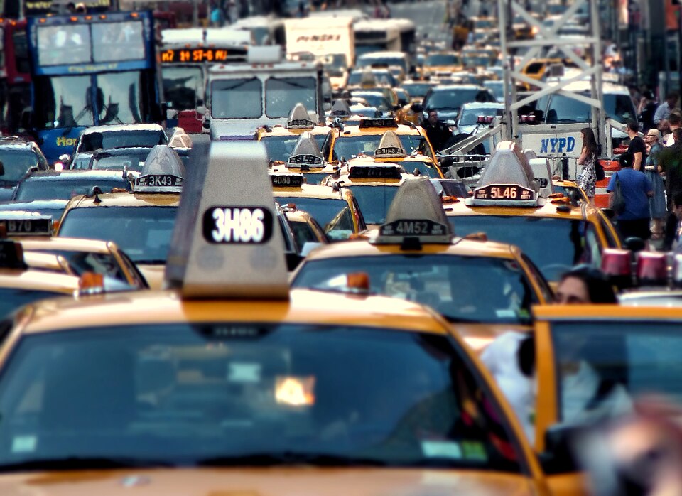 Times Square traffic jam in New York City
This image is available for use under the Creative Commons Attribution License. 

=================
Web Sites Using this Photo:
www.projectcasting.com/how-to-land-your-audition/what-to-...
bobbrinkmann.blogspot.com/2014/03/zero-emission-cars.html
www.slidesh