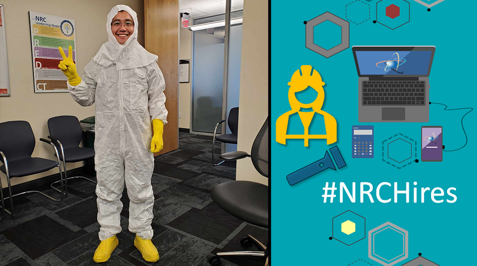 The #NRCHires spotlight is on Victor Lee, a Region IV engineer in training to become an NRC resident inspector studying agency federal safety regulations and the resident inspector’s role in ensuring public health and safety through independent inspection. 
Visit the Nuclear Regulatory Commission's 