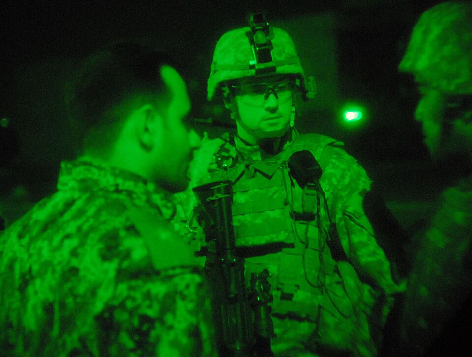 Staff Sgt. Herbert Smitley, a platoon sergeant from Waynesburgh, Pa., assigned to Company C, 4th Bat