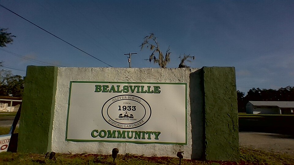 Glover School buildings exterior sign Plant City, Fl. Bealsville area