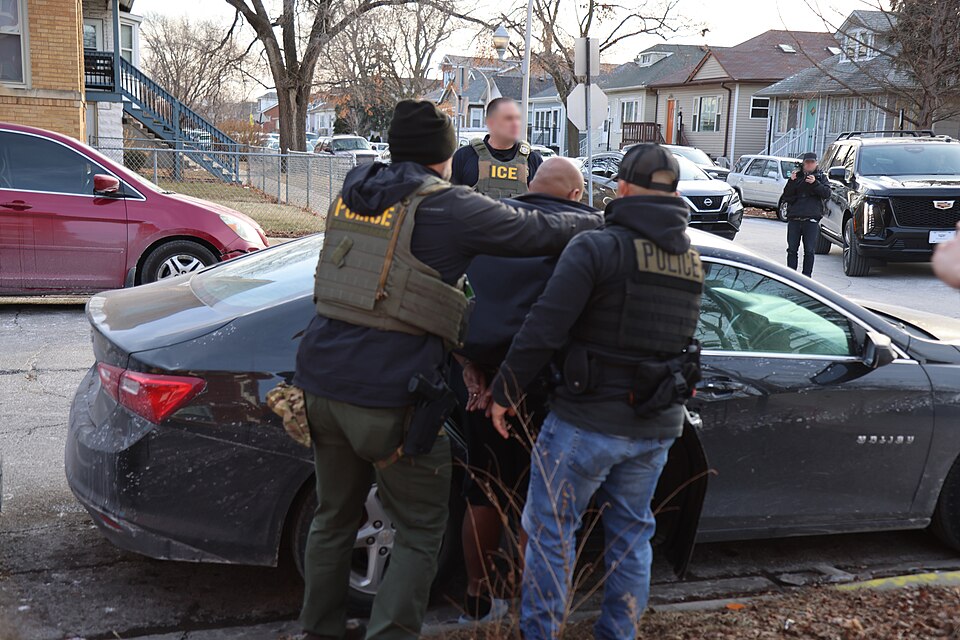 U.S. Immigration and Customs Enforcement began an enhanced enforcement operation in Chicago Jan. 26, 2025. The operation included officers with the Department of Justice, the FBI, the DEA, the ATF and the U.S. Marshals Service.