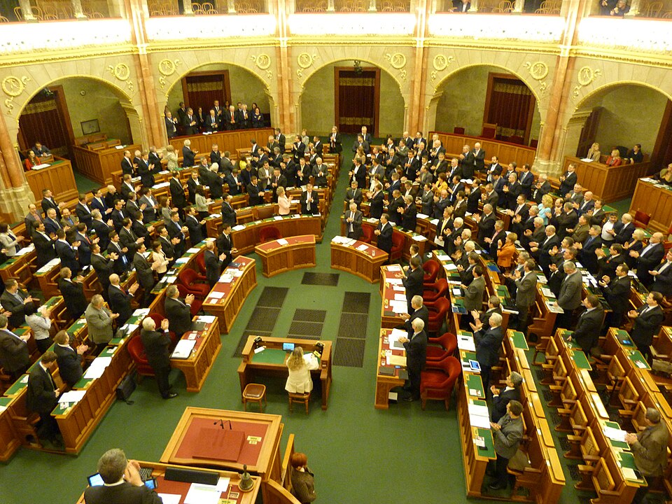 Taken on the 29th of February, 2016. 15:12:17 (Time stamp verified). The Hungarian Parliament passed into law: 2016 – the Year of the Hungarian – Polish Solidarity. To commemorate the memory of the Poznan uprising, June 1956 and the October 1956 uprising in Hungary.  Standing ovation after voting.  