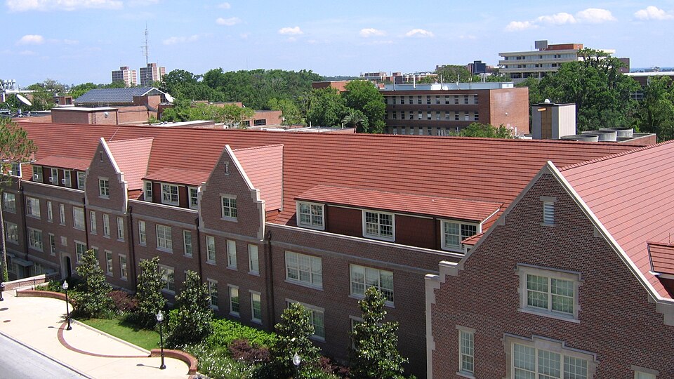 University of Florida - campus skyline looking south from top of Ben Hill Griffin Stadium






This is an image of a place or building that is listed on the National Register of Historic Places in the United States of America. Its reference number is 8000547 (Wikidata).