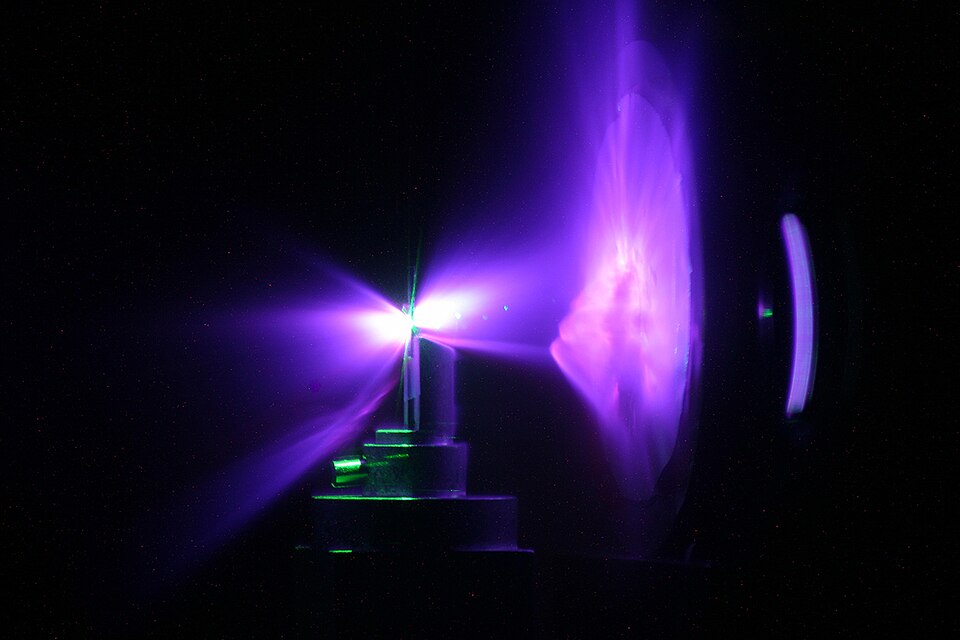 LOS ALAMOS NATIONAL LABORATORY'S TRIDENT FACILITY, SCIENTISTS USE AN ULTRA-HIGH INTENSITY LASER BEAM