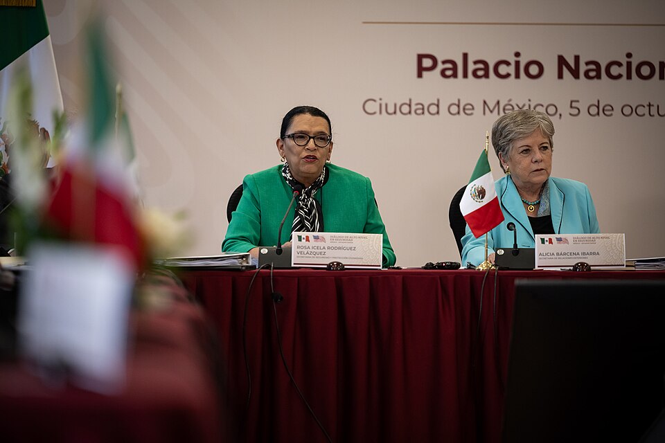 MEXICO CITY (October 5, 2023) Homeland Security Secretary Alejandro Mayorkas participated in the third meeting of the U.S.-Mexico High-Level Security Dialogue hosted by the Government of Mexico. Alongside him was Secretary Blinken, Attorney General Garland, White House Homeland Security Advisor Liz 