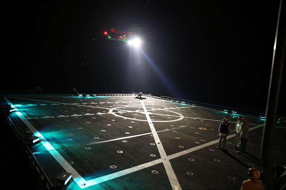 LIMMASOL, Cyprus – Civilian mariners and embarked military detachment personnel from USNS Yuma (T-EPF 8), a Military Sealift Command Fast Transport vessel, conduct simulated search and rescue night operations with Cypriot military personnel during Exercise Argonaut 2019. The exercise is designed to 