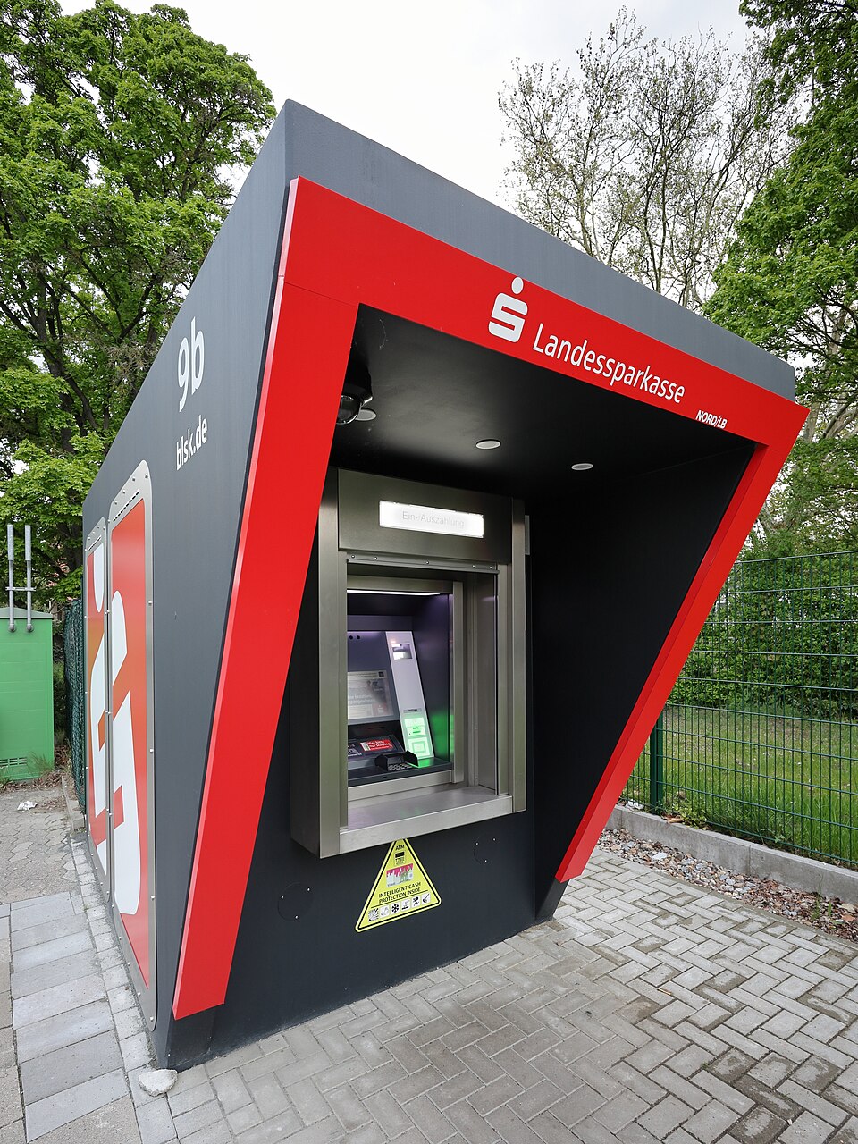 An ATM with deposit and withdrawal function in Brunswick, Germany