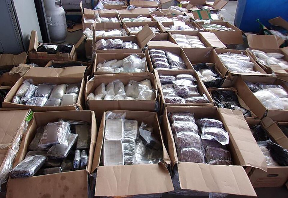 SAN DIEGO – U.S. Customs and Border Protection officers at the Otay Mesa commercial facility Friday seized more than 3,100 pounds of methamphetamine, fentanyl powder, fentanyl pills and heroin as part of the second largest methamphetamine bust along the southwest border in the history of the agency,